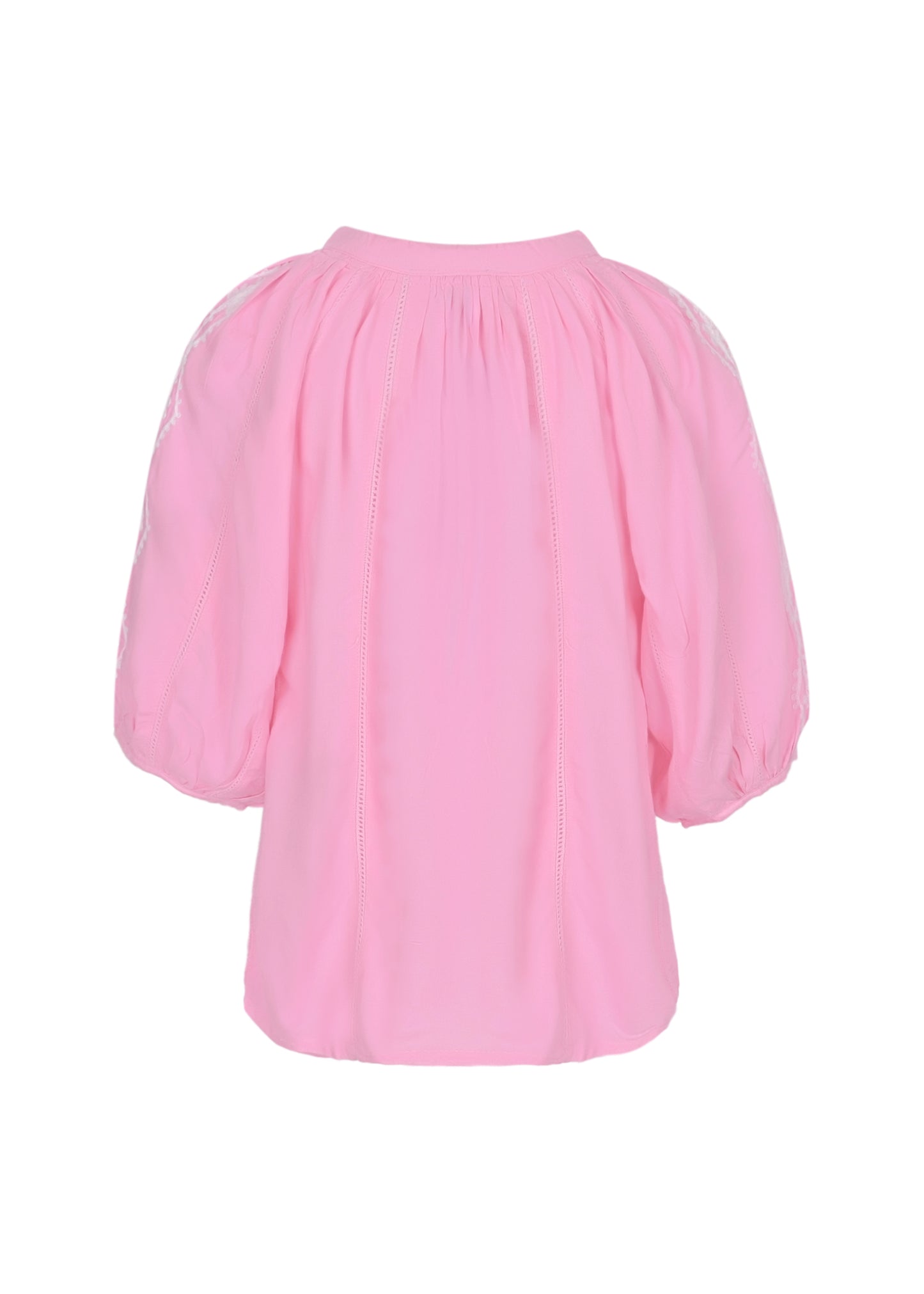 Girls Aliya Pale Pink White Top - Top