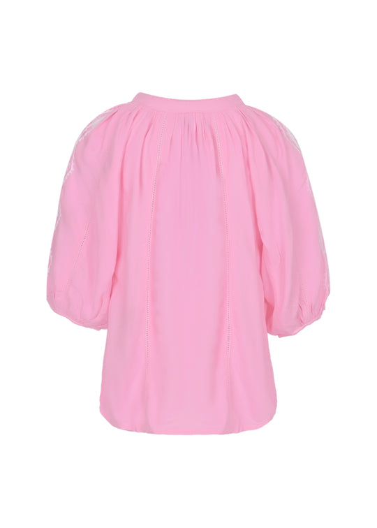 Load image into Gallery viewer, Girls Aliya Pale Pink White Top - Top
