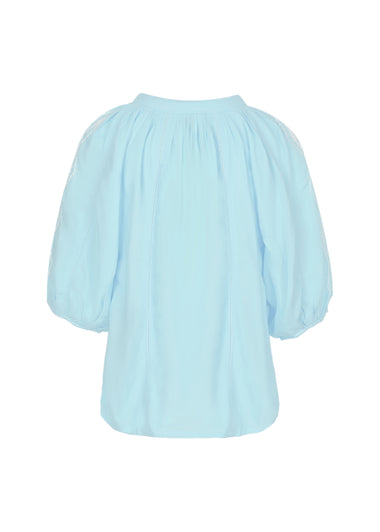 Girls Aliya Sky White Top - Top