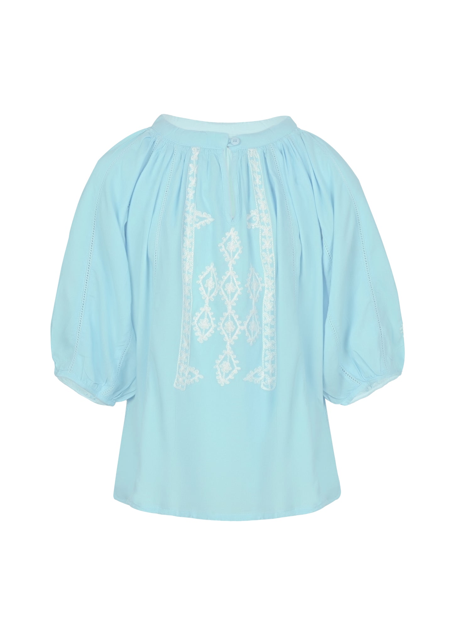 Girls Aliya Sky White Top - Top