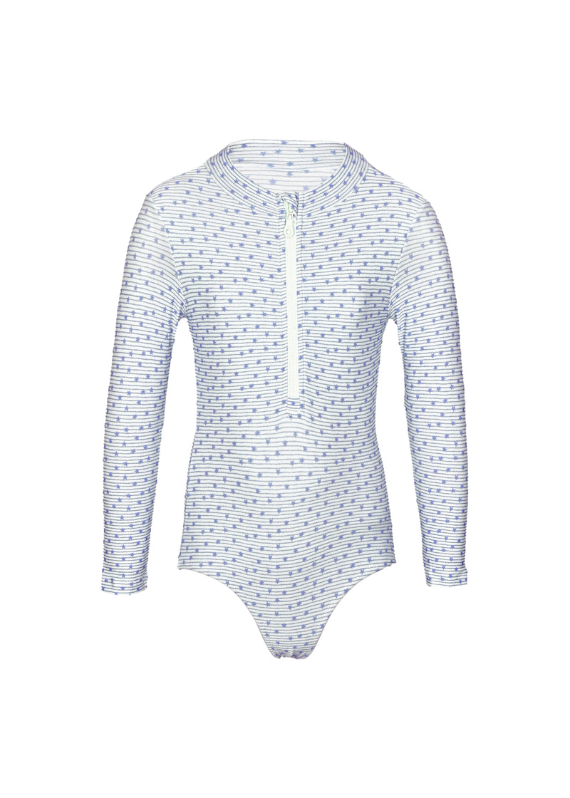 Girls Ella Blue Stars Swimsuit