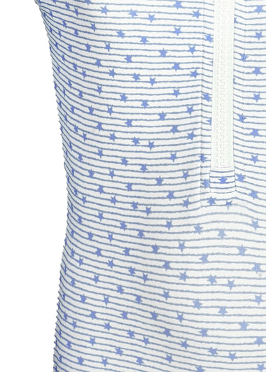 Girls Ella Blue Stars Swimsuit - One Piece