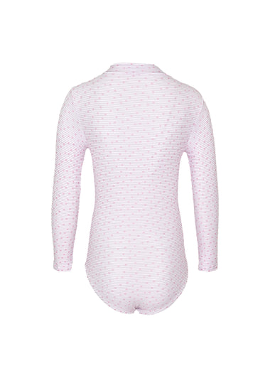 Girls Ella Pink Stars Swimsuit - One Piece