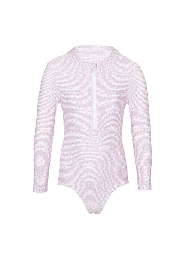 Girls Ella Pink Stars Swimsuit - One Piece