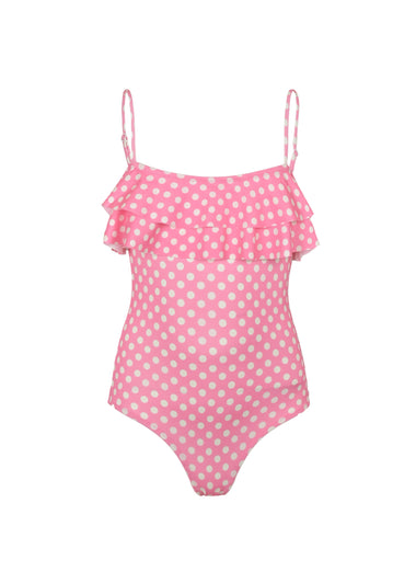 Girls Ivy Polka-dot Swimsuit - One Piece