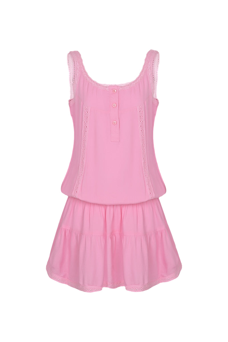 Girls Jaz Pale Pink Dress