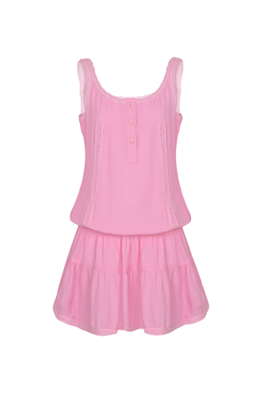Girls Jaz Pale Pink Dress - Dress