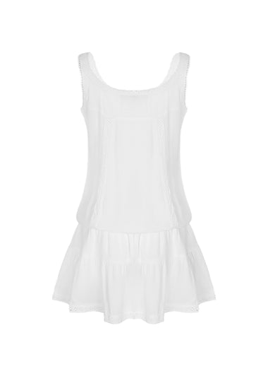 Girls Jaz White Dress - Dress