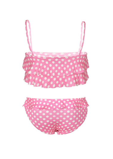 Girls Noemi Pink Dots Two-Piece Bikini - Bikini