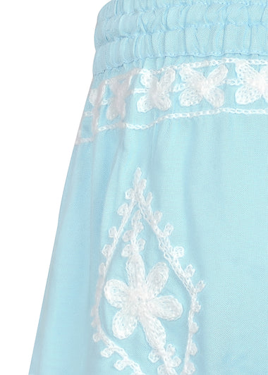 Girls Sienna Sky White Shorts - Shorts