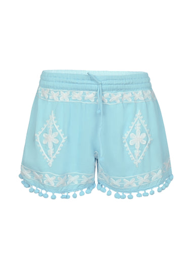 Girls Sienna Sky White Shorts - Shorts
