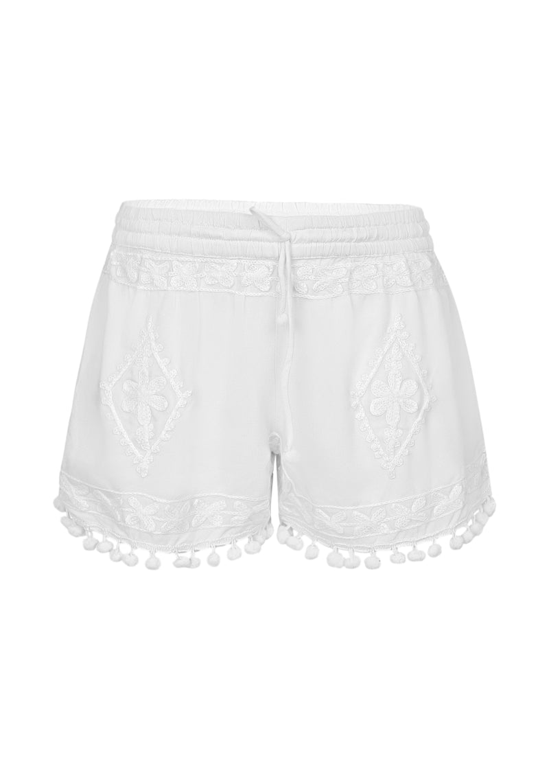 Girls Sienna White Shorts
