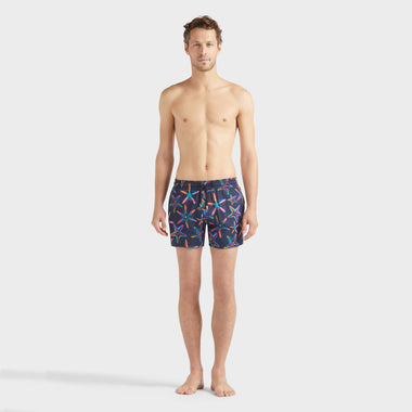 Men Stretch Short Swim Shorts Disco Stars