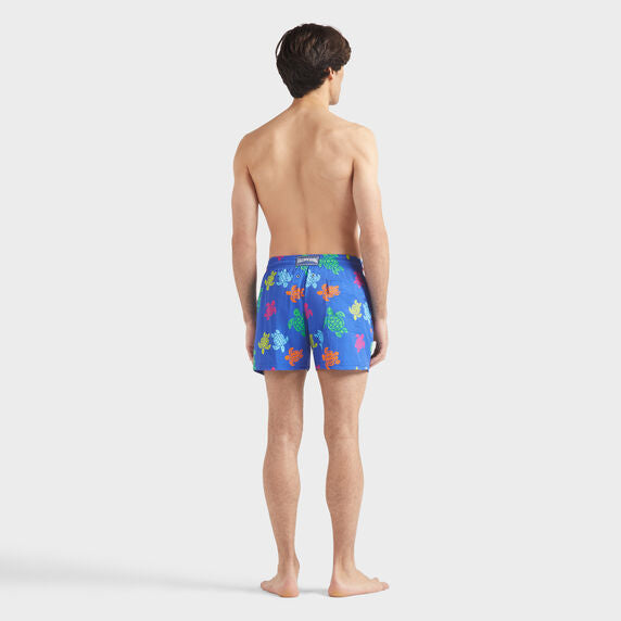 Load image into Gallery viewer, Men Stretch Short Swim Shorts Tortues Multicolores
