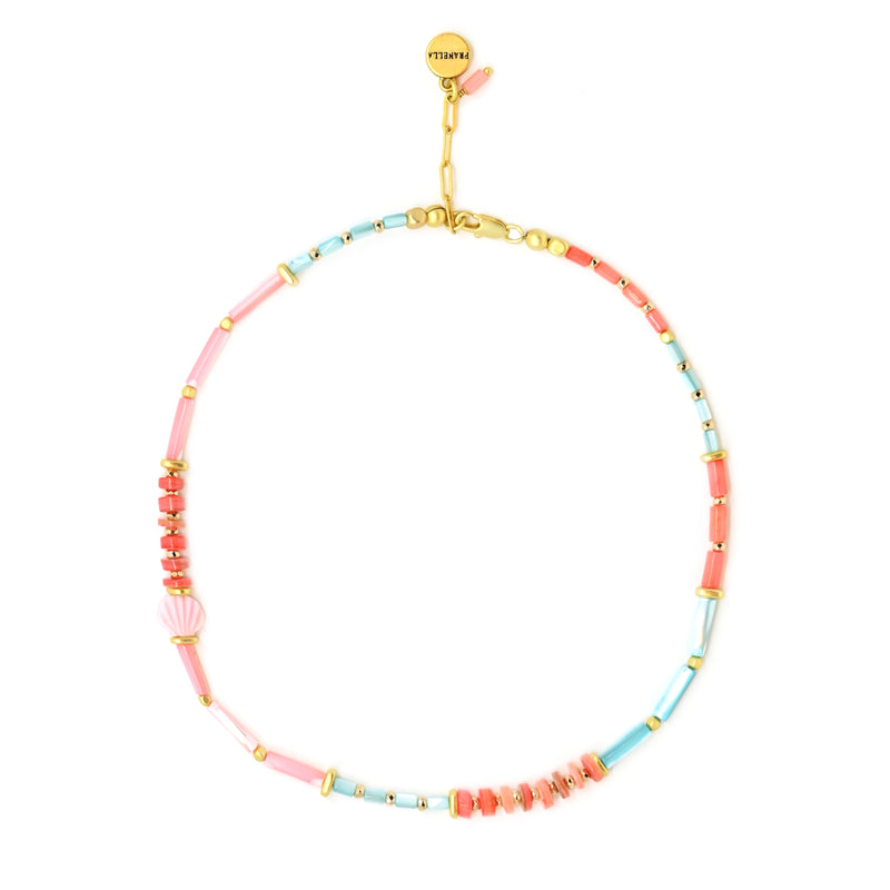 Nerissa Choker Metal Shell Necklace