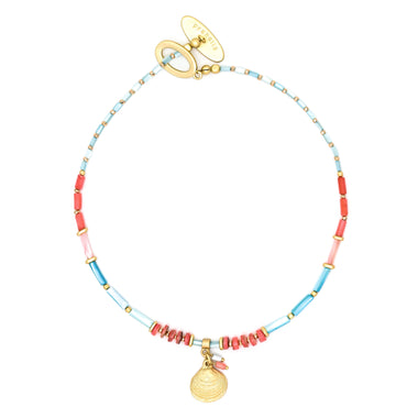 Nerissa Short Shell Scallop Necklace - Necklace