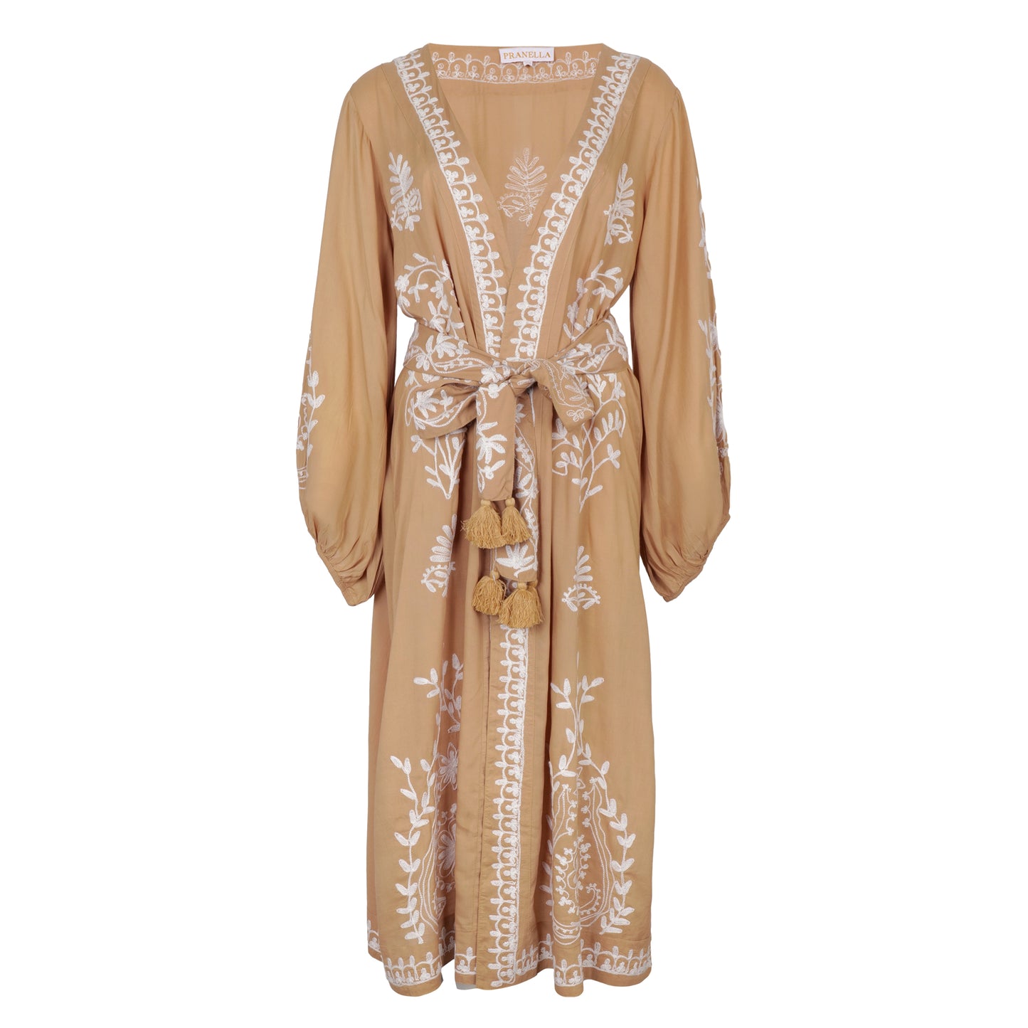 Load image into Gallery viewer, Night Coffee Pearl Midi Kimono - ONE SIZE - Cover Up

