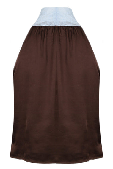 Chocolate Blue Lace Top