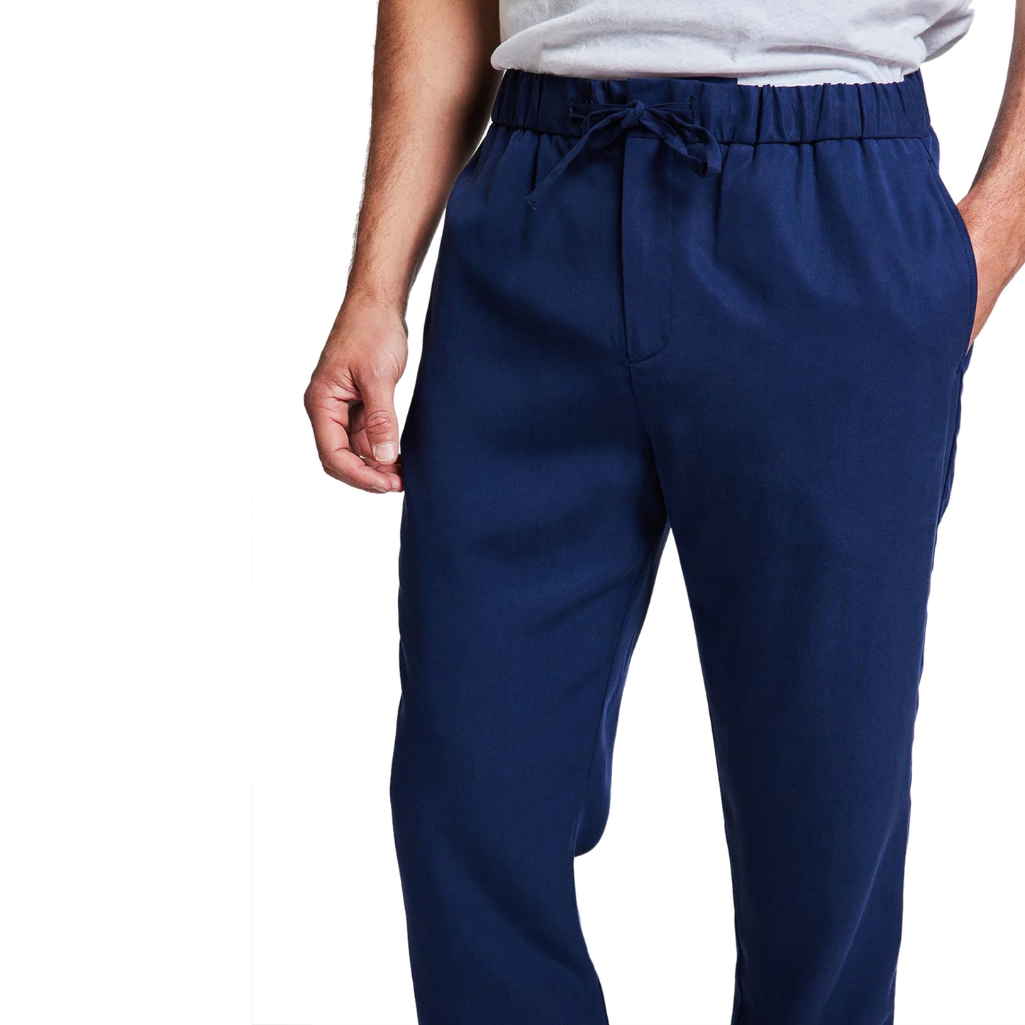 Load image into Gallery viewer, Men’s Oscar Linen Chinos - Navy Blue - Trousers
