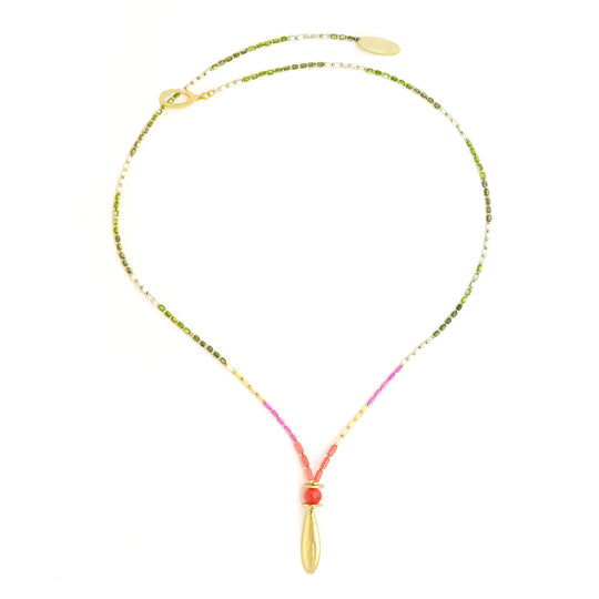 Load image into Gallery viewer, Parrot Oval Necklace - Necklace
