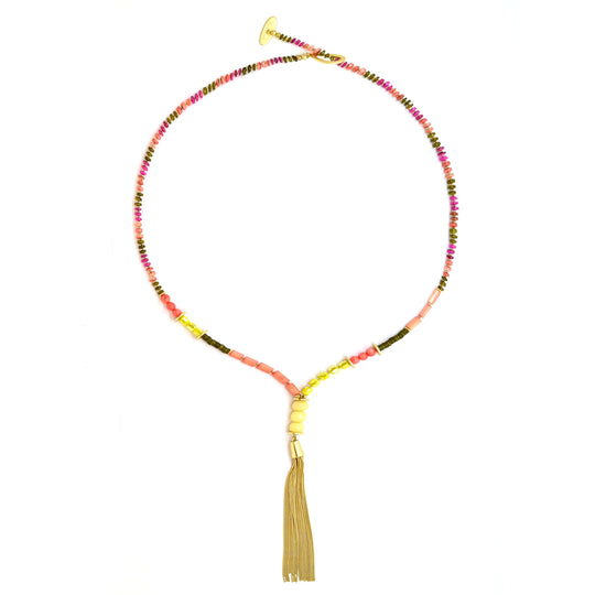 Load image into Gallery viewer, Parrot Tassel Necklace - Necklace

