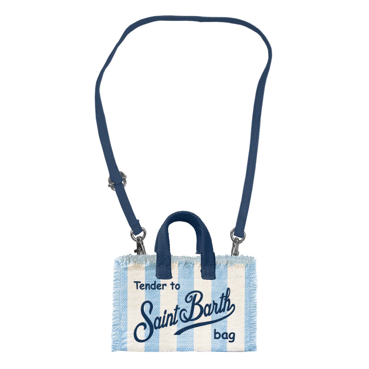 Load image into Gallery viewer, Phone Bag Stripes Pop Cream &amp;amp; Blue
