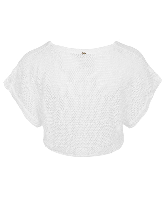 Load image into Gallery viewer, Renee Crop Top Cream - Top
