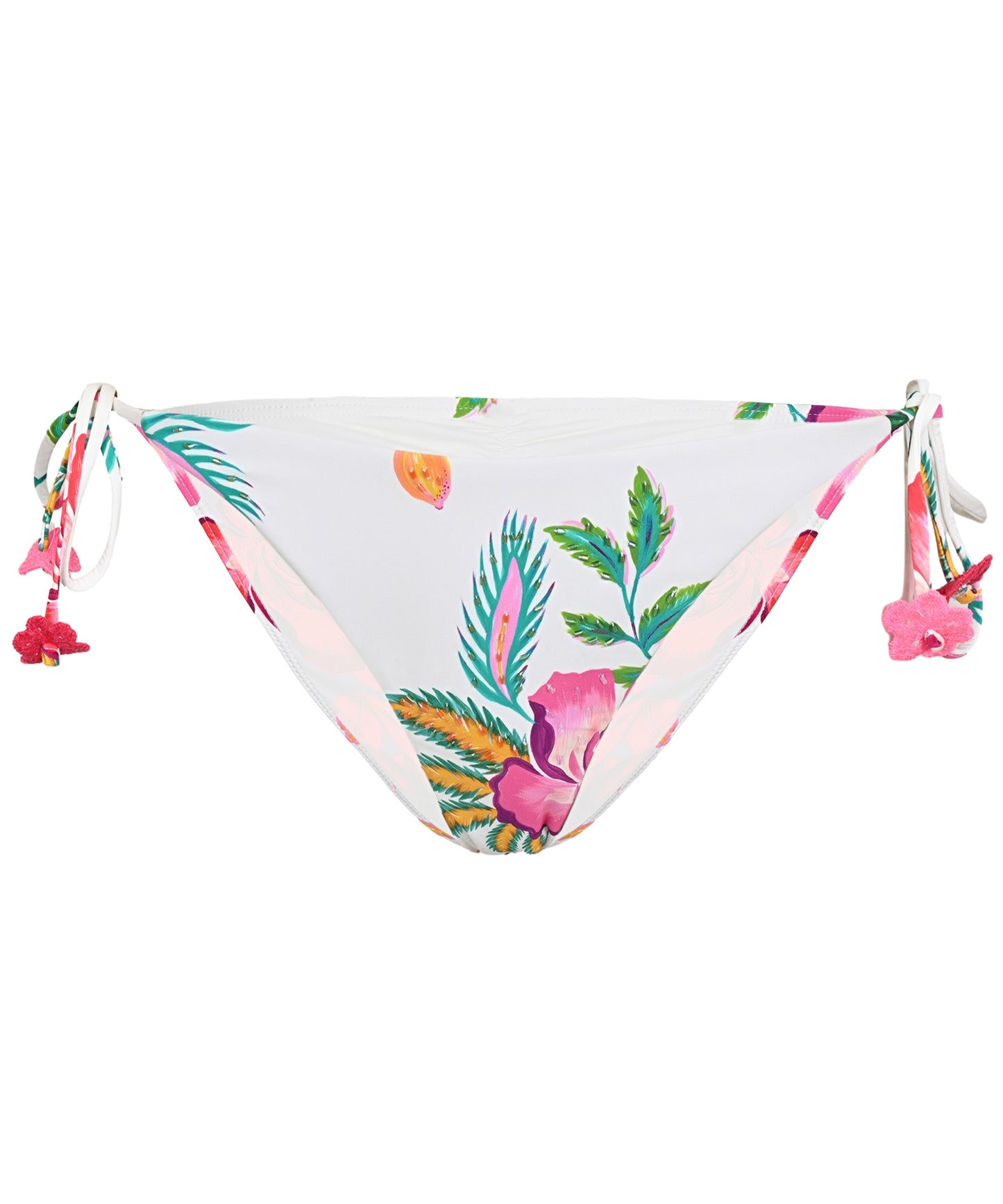 Load image into Gallery viewer, Mita Embroidered Tie Teeny Bottom - Bikini Bottom
