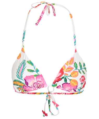 Mita Embroidered Tri Top - Bikini Top