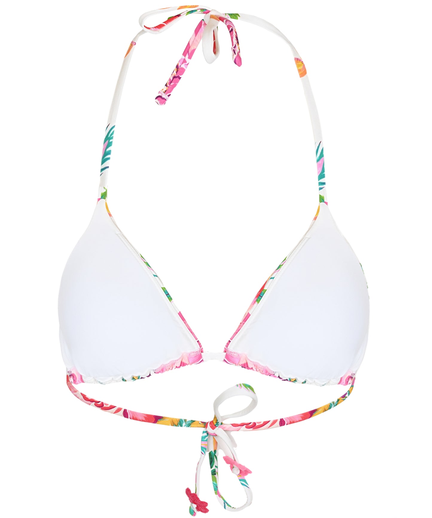Load image into Gallery viewer, Mita Embroidered Tri Top - Bikini Top
