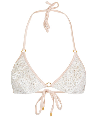 Biscotti River Ruffle Tri Top - Bikini Top