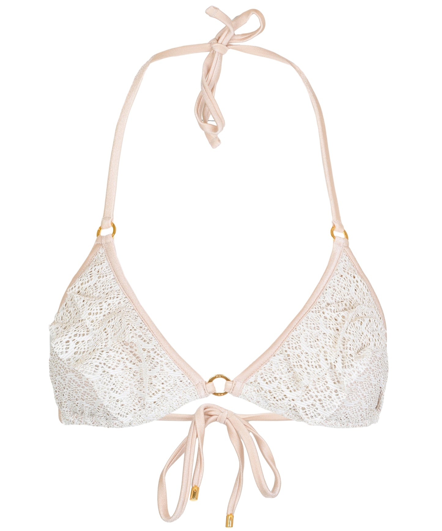 Load image into Gallery viewer, Biscotti River Ruffle Tri Top - Bikini Top
