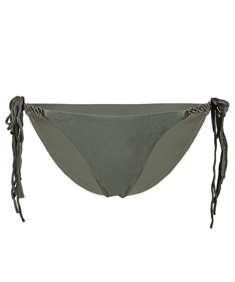 Mila Tie Bikini Bottom Full Olive