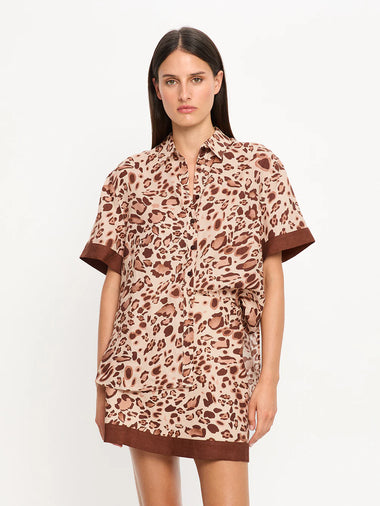 Paris Mini Skirt Brown