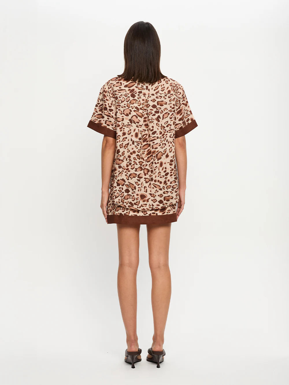 Load image into Gallery viewer, Paris Mini Skirt Brown
