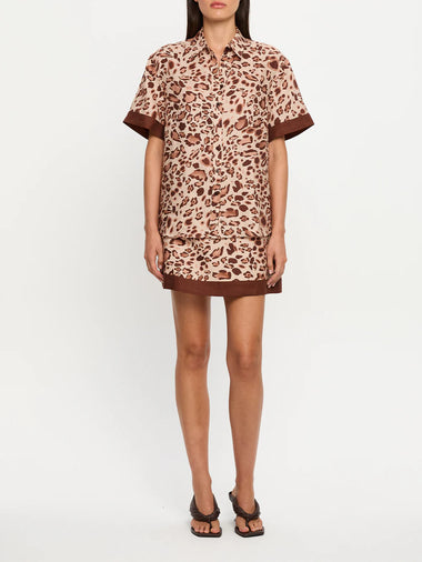 Paris Mini Skirt Brown