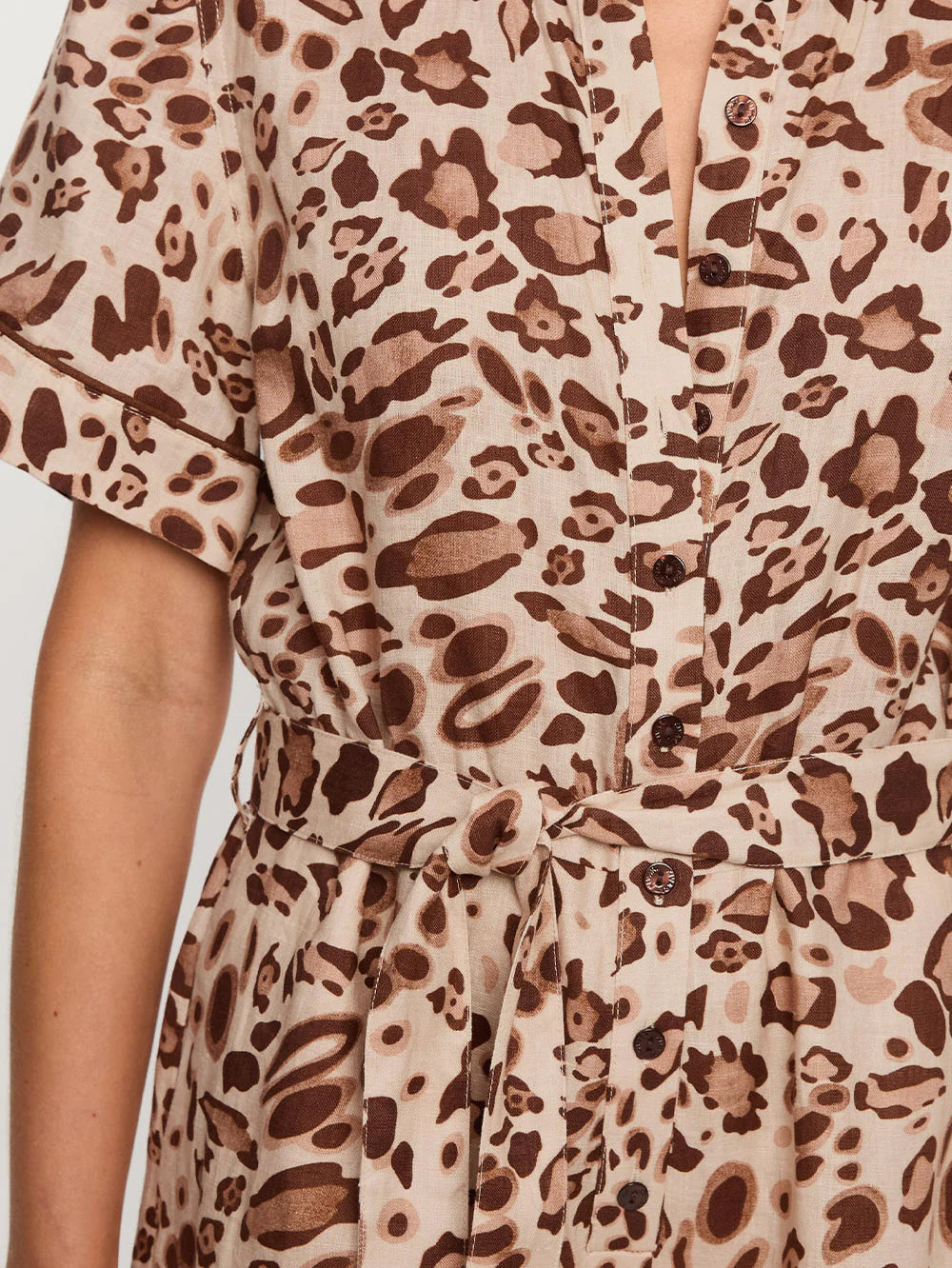 Load image into Gallery viewer, Paris Playsuit Brown
