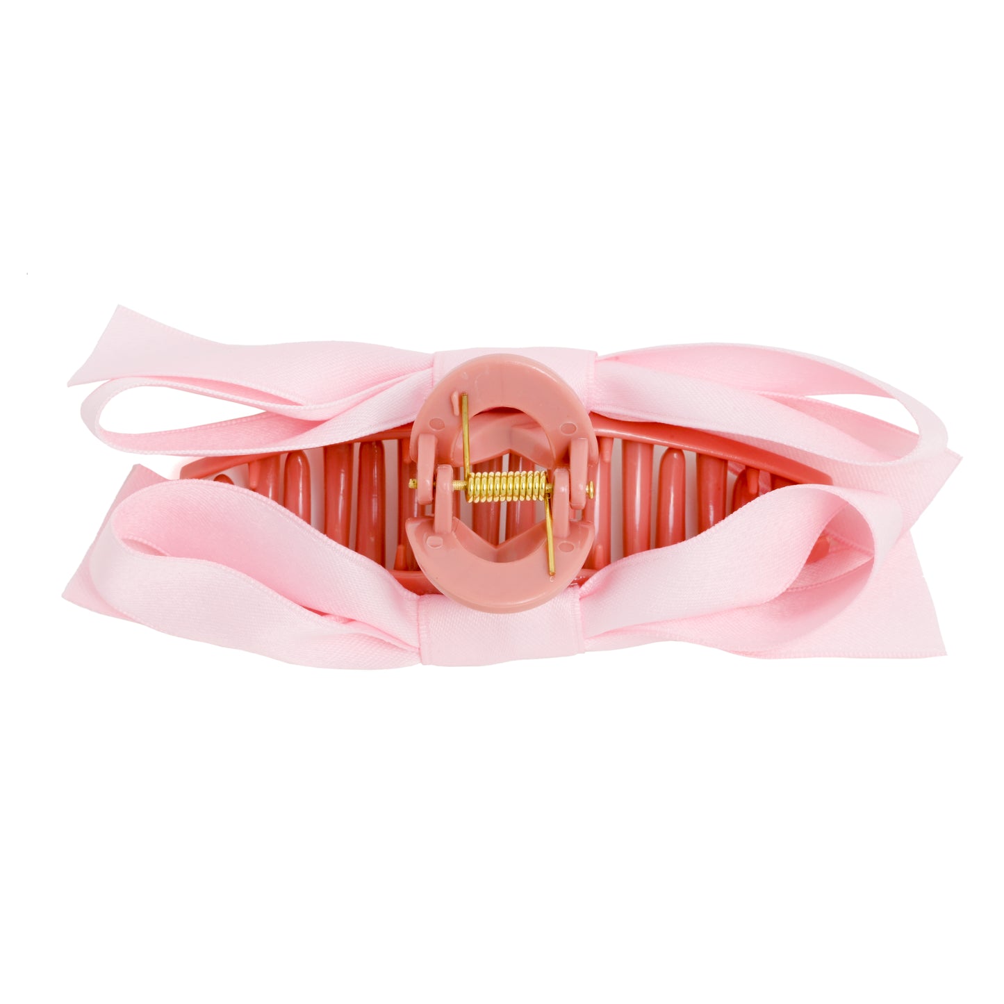 Load image into Gallery viewer, Large Claw Clip With Bow Pink - Hair Accesories
