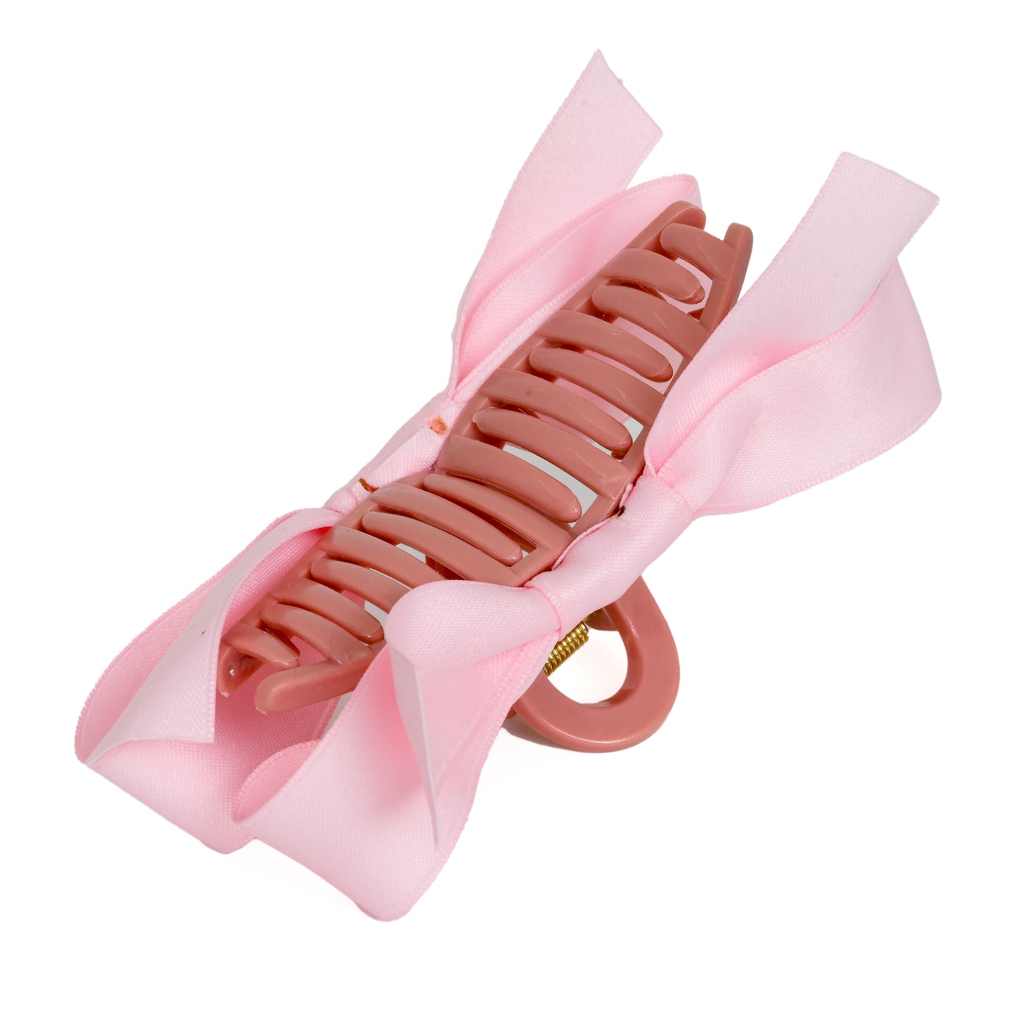 Load image into Gallery viewer, Large Claw Clip With Bow Pink - Hair Accesories
