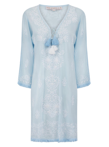 Aggie Sky/Blue Mini Dress - Dress