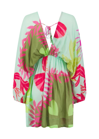 Astra Crazy Lobster Khaki Mini Dress - ONE SIZE - Dress