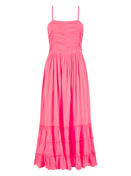 Load image into Gallery viewer, Boheme Cerise Maxi Dress - Dress
