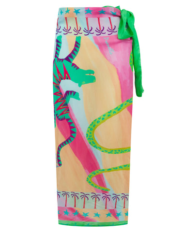 Iggy Wild/Pink Sarong - ONE SIZE - Sarong