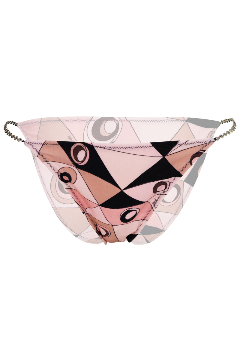 Occhi Print Bikini Bottom Nude
