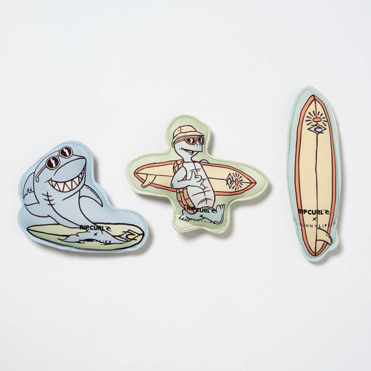Load image into Gallery viewer, Dive Buddies Shred Turtle Aqua Set of 3
