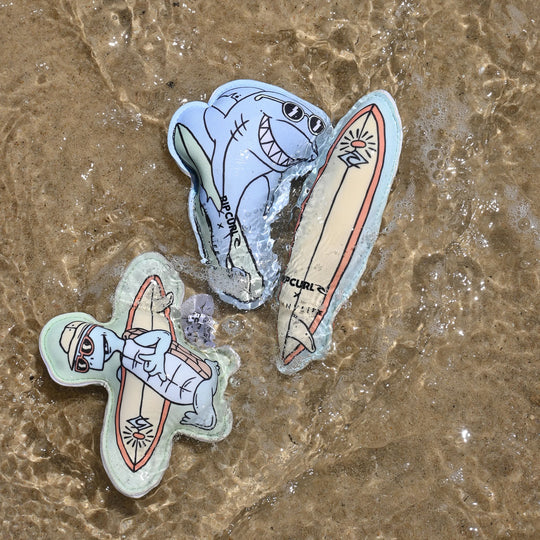 Load image into Gallery viewer, Dive Buddies Shred Turtle Aqua Set of 3
