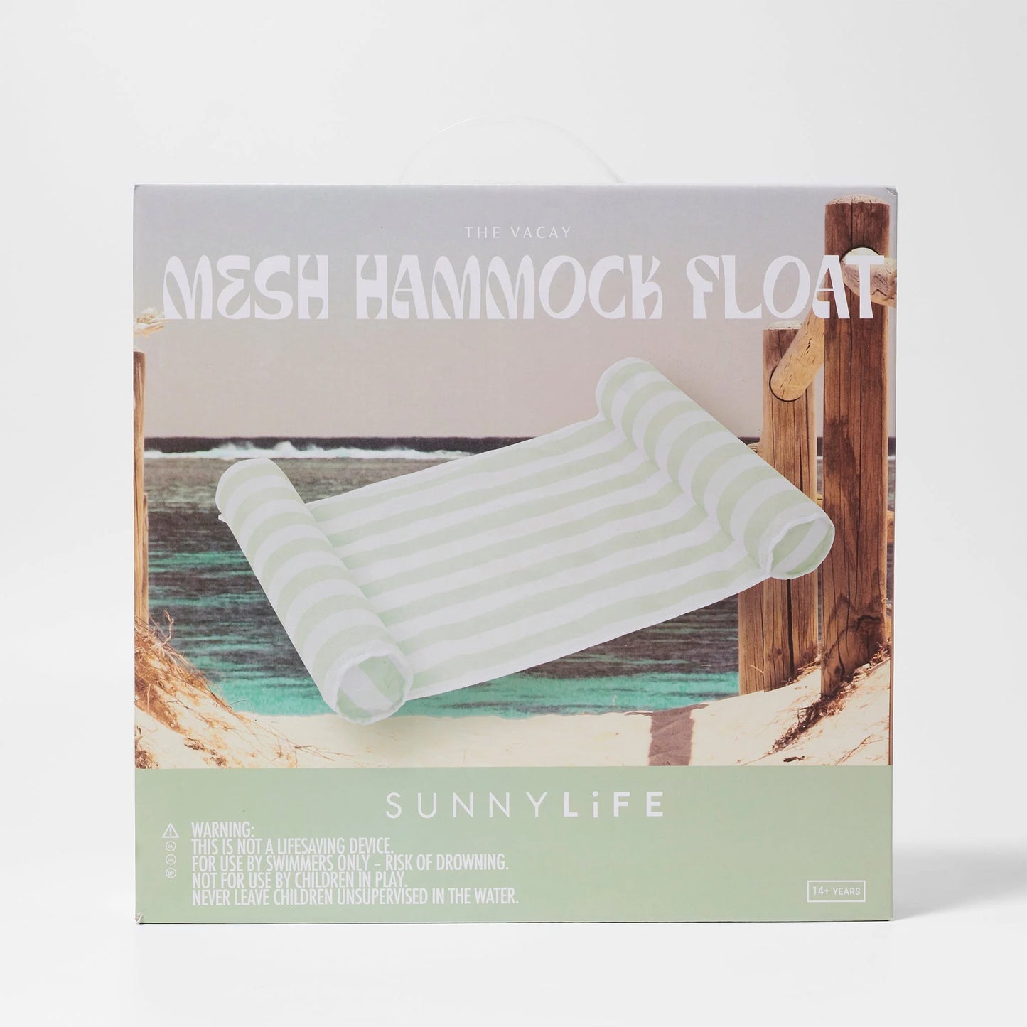 Load image into Gallery viewer, Mesh Hammock Float The Vacay Soft Olive
