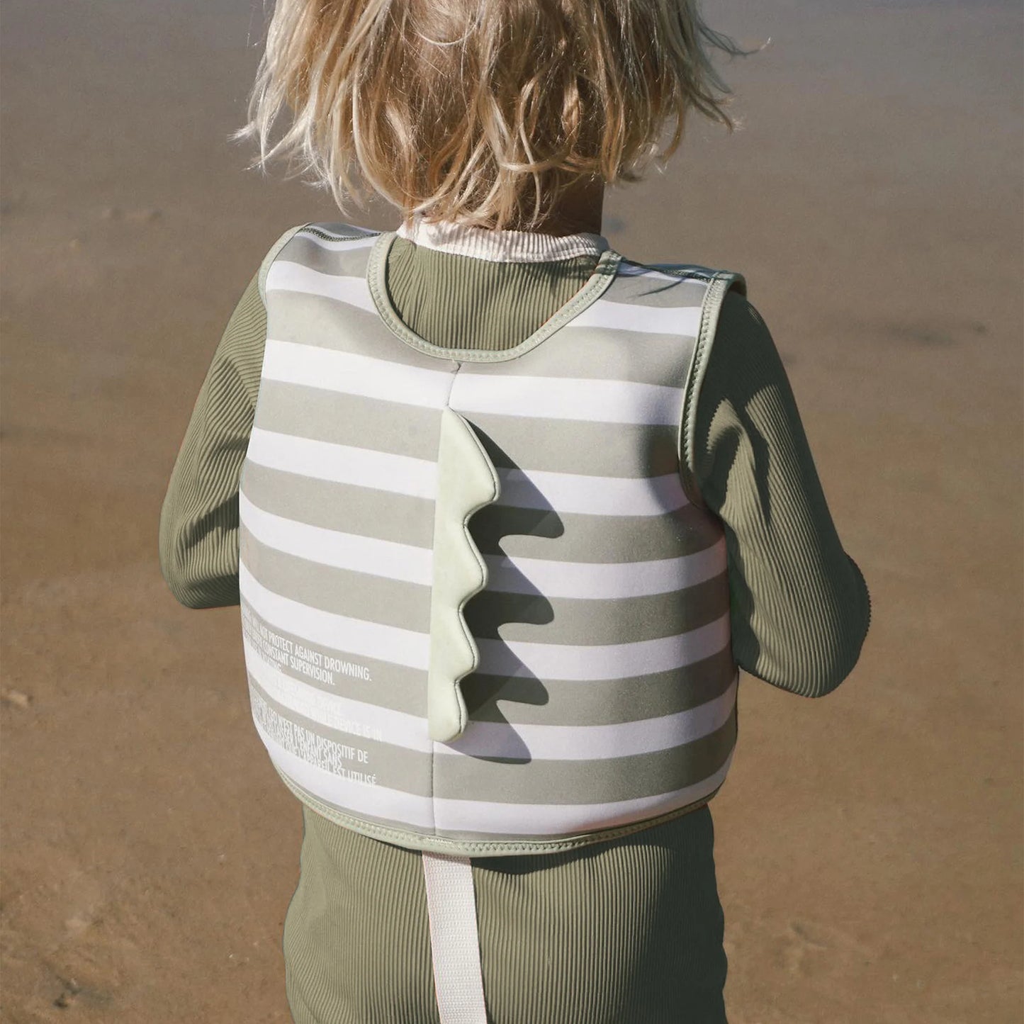 Load image into Gallery viewer, Kids Swim Vest Into The Wild Khaki
