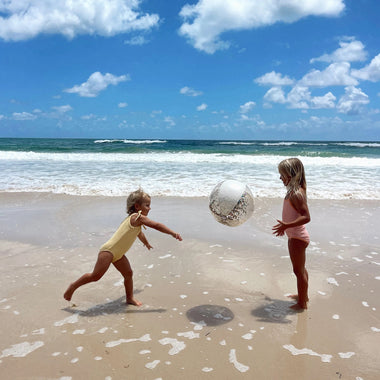 Inflatable Beach Ball Cotton Candy Glitter - Beach Toy