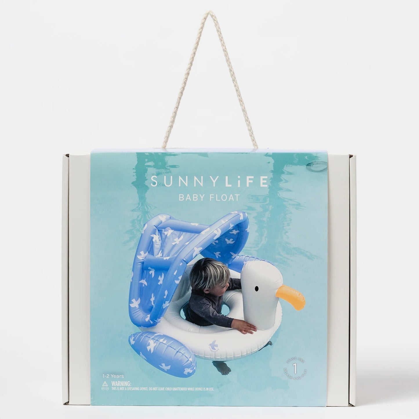 Load image into Gallery viewer, Baby Float Sid the Seagull Blue - Pool Inflatable
